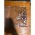 Westbound Floral Orange Beaded Top, Y2k Women's Small Blouse, Fall Cottagecore Photo 6