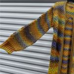 Vince Camuto  Space-dyed Long Open Front Knit Cardigan Sweater Women XS Boho Cozy Photo 2