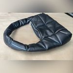 ZARA Black Quilted Puffer Shoulder Bag Purse Photo 4