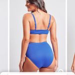 Ymi  High Waisted Bralette Blue Bikini Set with Grommet Details M Photo 10