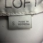 Loft EUC Navy Blue, White, light purple Floral Blouse Size Small Photo 13