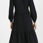 Nation Ltd  Black Tavin Tiered Midi Dress Size: L Photo 1