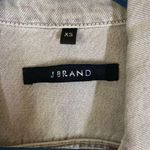 J Brand Slim Denim Distressed Jacket Pale Ash Grey Size XS Photo 6