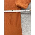 ZARA Women's Solid Orange Short Sleeve Dress Size Small Paneled A Line Photo 4