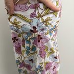 Vera Bradley Sleep Shirt Dress Nighty Floral Cotton Pockets Coffee Garden Purple Photo 5