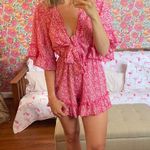 Floral Front Tie Romper Multi Photo 0