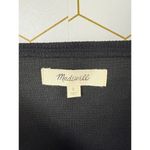 Madewell  Black Square-Neck Puff-Sleeve Top - Size - Small Photo 4