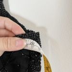 Scala Vintage  Black Silk Beaded Sequin Evening Party Formal Dress Sz PXL Photo 6