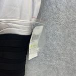 London Times  Women's Dress Sleeveless Body Con Tiered Black White 4 Surplice Photo 5