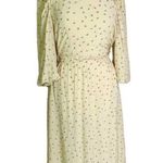 NEW Munthe Curtis Open Back Embroidered Floral Midi Dress Pale Yellow Size 8 Photo 5