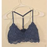 Aerie  blue floral lace bralette Photo 2
