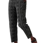 Athleta  Black White Amara Stripe Arrival Ankle Pull On Pants Size 4 P Petite Photo 0