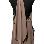 BCBG MAXAZRIA Spanish Moss Halter Asymettrical Open Back Chiffon Dress (NWT) Photo 3