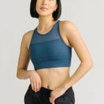 Zyia Women’s  Active Blue All Star Sports Bra Halter Mesh One More Rep workout Photo 0