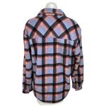Sage Multicolor Plaid Sherpa Lined Fleece Button Down Pockets Shirt Jacket Sz M Photo 1