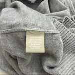 Joan Vass Gray v neck sweater with side buttons Photo 4