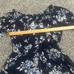 Angie  Blue White Floral Boho Romper – Size Large Photo 6