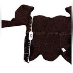 Elliatt RTR Cassie Lace-Trimmed Metallic Ribbed Knit 3/4 Sleeve Top Sz L Photo 9