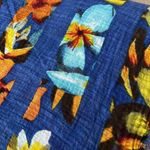 ZARA  Heather Blue Vibrant Floral Frayed Watercolor Scarf/Wrap- app 77” by 41” Photo 8