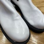 Frame Luxe Moda Chelsea Ankle Boots Women's 6.5 White Mid-Calf Round Toe S44 Photo 1