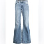 RE/DONE NWT  - 70s Low-Rise Bell Bottom Jeans - Size 31 - Lake Blue Photo 1