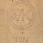 Michael Kors Giovanna Metallic Leather Espadrille Platform Wedge Women’s 10 Gold Photo 9