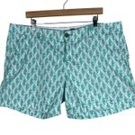Old Navy Seahorse Chino Shorts Plus Size 16 Pastel Blue Coastal Preppy Beachy Photo 0