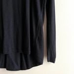 Vince . Cashmere Blend Drop Shoulder Long Sleeve Knit Top in Black, Size XS Photo 5