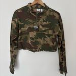 Adidas Half-Zip AOP Sweater Hemp/Earth Green Green/Cargo Brown Medium cropped Photo 2