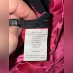 Speechless  Juniors Holiday Dress Hot Pink & Black V Front Satiny Type Sz 3 Photo 6