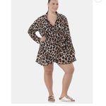 Time And Tru  Leopard Wrap Cover Up Dress Photo 1