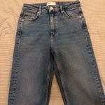 ZARA  High-Rise Slim Jeans Split Hem Flare Photo 0