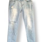 J Brand Aidan Distressed Boyfriend Jeans Light Wash Relaxed Fit Denim Size 28 Photo 8