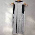 April Cornell‎ Somerset Reversible Gray Striped Button Front Long Duster Vest XS Photo 3