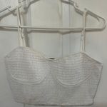 PacSun White Cropped Tank Top Photo 0