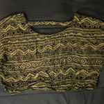 Forever 21  Green/Black Crop Top | Medium | Casual & Chic Photo 0