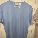 Liz Claiborne NWT V-neck blue tee & Kim Rogers short sleeve button down M Photo 1