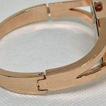 Ellen Tracy  rose gold tone watch quartz analog rhinestones 24mm size 7” running Photo 4