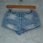 Bongo  Shorts Womens 3 (29x2) Blue Cutoff Distressed Booty Hot Pants Festival Photo 1