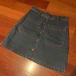 ZARA 🆕 | Denim A Line Skirt Jeans Pockets Photo 0