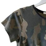 Rag and Bone Jean Camo Green Black Front Knot Beach Short Sleeves TShirt Sz XS Photo 6