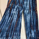 Roll Over Waist Tie Dye Wide Leg Pants Size Medium W 12.5 Photo 4