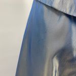 Vintage Y2k Iridescent Fairy Princess Gown Beaded Neckline Maxi Blue Gray XS Photo 9