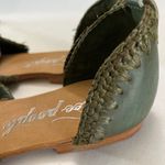 Free People  Beaumont Olive Green Woven Sandals Women’s Size 38 Photo 6