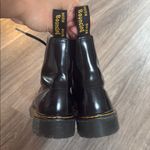 Dr. Martens  Black Leather Combat Boots 7L 6 M Photo 5
