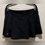 Lululemon  Pace Rival Skirt 4-way Stretch 15” Black Skort Size 12 Tall Photo 7