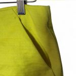 Loft Ann Taylor  Yellow Textured Slit Pencil Skirt | Size 4 Photo 3