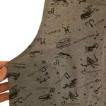 Modern Lux  razor back tee size XL zodiac signs black gray Photo 1