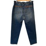 Driftwood Eliza In Rose Santina Cropped Embroidered Utility Jeans Size XL Photo 7