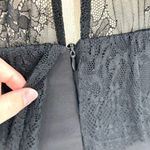 ZARA  Jumpsuit Lace Peplum Combined Sleeveless Black Size‎ Small Photo 10